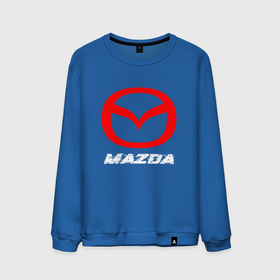 Мужской свитшот хлопок с принтом MAZDA | Mazda в Петрозаводске, 100% хлопок |  | auto | logo | mazda | moto | symbol | авто | автомобиль | гонки | знак | лого | логотип | логотипы | мазда | марка | машина | мото | символ | символы