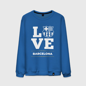 Мужской свитшот хлопок с принтом Barcelona Love Classic в Екатеринбурге, 100% хлопок |  | barcelona | club | football | logo | love | барселона | клуб | лого | мяч | символ | спорт | футбол | футболист | футболисты | футбольный