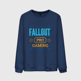 Мужской свитшот хлопок с принтом Fallout PRO Gaming в Кировске, 100% хлопок |  | fallout | logo | pro | игра | игры | лого | логотип | символ | фаллаут