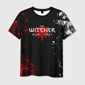 Мужская футболка 3D с принтом THE WITCHER: Ведьмак: Охотник на Монстров , 100% полиэфир | прямой крой, круглый вырез горловины, длина до линии бедер | geralt | the witcher | the witcher wild hunt | witcher | ведьмак | ведьмак 3 | геральт | сериал
