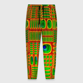 Мужские брюки 3D с принтом ОПТИЧЕСКАЯ АБСТРАКЦИЯ в Новосибирске, 100% полиэстер | манжеты по низу, эластичный пояс регулируется шнурком, по бокам два кармана без застежек, внутренняя часть кармана из мелкой сетки | абстракция | геометрический | желтый | зеленый | красный | красочный | минималистичный | модернизм | оптическая | синий | современный | сюрреализм | узор | цветной