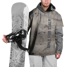 Накидка на куртку 3D с принтом Only for Italy   Мешковина   Авангард   Hype в Кировске, 100% полиэстер |  | fashion | hype | italy | sacking | vanguard | авангард | италия | мешковина | мода | хайп