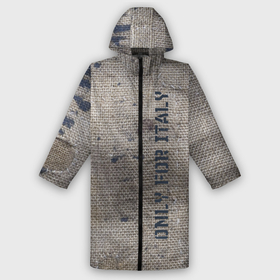 Дождевик унисекс 3D с принтом Only for Italy  Мешковина  Авангард  Hype в Рязани,  |  | fashion | hype | italy | sacking | vanguard | авангард | италия | мешковина | мода | хайп