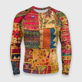 Мужской рашгард 3D с принтом Пэчворк  Лоскутное одеяло  Patchwork Quilt в Тюмени,  |  | blanket | color | fashion | patchwork | авангард | мода | одеяло | пэчворк | узор | цвет