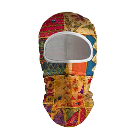 Балаклава 3D с принтом Пэчворк   Лоскутное одеяло    Patchwork Quilt в Тюмени, 100% полиэстер, ткань с особыми свойствами — Activecool | плотность 150–180 г/м2; хорошо тянется, но при этом сохраняет форму. Закрывает шею, вокруг отверстия для глаз кайма. Единый размер | blanket | color | fashion | patchwork | авангард | мода | одеяло | пэчворк | узор | цвет