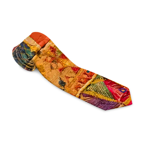 Галстук 3D с принтом Пэчворк   Лоскутное одеяло    Patchwork Quilt в Петрозаводске, 100% полиэстер | Длина 148 см; Плотность 150-180 г/м2 | blanket | color | fashion | patchwork | авангард | мода | одеяло | пэчворк | узор | цвет