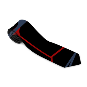 Галстук 3D с принтом Геометрические линии сине красные в Петрозаводске, 100% полиэстер | Длина 148 см; Плотность 150-180 г/м2 | Тематика изображения на принте: абстракция | геометрия | линии | паутина | сетка | строгий