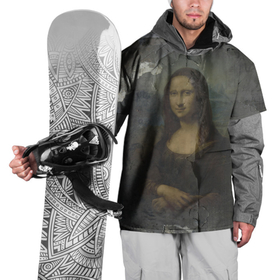 Накидка на куртку 3D с принтом Мона Лиза   Джоконда   Post Art в Тюмени, 100% полиэстер |  | art | collage | gioconda | girl | leonardo da vinci | masterpiece | mona lisa | девушка | джоконда | искусство | коллаж | леонардо да винчи | мона лиза | шедевр