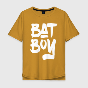 Мужская футболка хлопок Oversize с принтом Bat Boy в Белгороде, 100% хлопок | свободный крой, круглый ворот, “спинка” длиннее передней части | bat | bat boy | вампир | кожан | кожанок | летучая мышь | летучие мыши | млекопитающее | нетопырь | парень | ушан