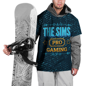 Накидка на куртку 3D с принтом The Sims Gaming PRO в Кировске, 100% полиэстер |  | logo | pro | sims | the | the sims | гранж | игра | игры | лого | логотип | символ | симс