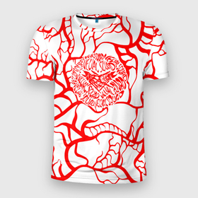 Мужская футболка 3D Slim с принтом velial squad   деревья в Санкт-Петербурге, 100% полиэстер с улучшенными характеристиками | приталенный силуэт, круглая горловина, широкие плечи, сужается к линии бедра | pharaoh | velial | velial squad | velialsquad | велиал сквад | глубина | реакция | рэп
