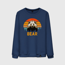 Мужской свитшот хлопок с принтом BEAR МЕДВЕДЬ в Санкт-Петербурге, 100% хлопок |  | bear | белый | бурый | гризли | зверь | косолапый | медведи | медведь | мишка | панда | топтыгин | хищник