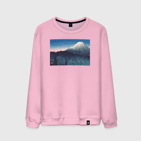 Мужской свитшот хлопок с принтом Mount Fuji From Hakone (Гора Фудзи) в Кировске, 100% хлопок |  | japan | винтаж | горы | пейзаж | природа | фудзи | япония | японская анимация | японская эстетика | японский стиль