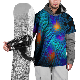 Накидка на куртку 3D с принтом Neon pattern   Неоновый паттерн в Белгороде, 100% полиэстер |  | abstraction | fashion | neon | pattern | vanguard | абстракция | авангард | мода | неон | узор