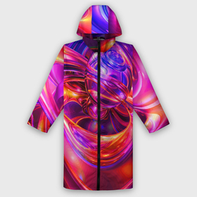 Дождевик унисекс 3D с принтом Abstract color neon composition  Абстрактная неоновая цветная композиция в Курске,  |  | Тематика изображения на принте: abstraction | color | composition | neon | абстракция | композиция | неон | цвет