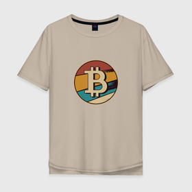 Мужская футболка хлопок Oversize с принтом Биткоин в стиле ретро | Retro Bitcoin в Белгороде, 100% хлопок | свободный крой, круглый ворот, “спинка” длиннее передней части | Тематика изображения на принте: blockchain | currency | future | vintage | битка | биткоин вырос | биток | блокчейн | валюта будущего | валюта будующего | винтаж | винтажный биткоин | значок биткоина | крипта | криптовалюта | логотип биткоина