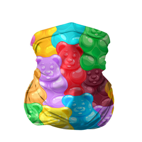 Бандана-труба 3D с принтом мармеладные мишки разноцветные в Тюмени, 100% полиэстер, ткань с особыми свойствами — Activecool | плотность 150‒180 г/м2; хорошо тянется, но сохраняет форму | background | bear | bears | colorful | gummy bears | haribo | marmalade | multicolor | sweets | мармелад | мармеладные мишки | медведи | медведь | мишки | мультицвет | разноцветный | сладости | фон | харибо