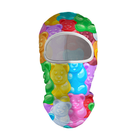 Балаклава 3D с принтом мармеладные мишки разноцветные , 100% полиэстер, ткань с особыми свойствами — Activecool | плотность 150–180 г/м2; хорошо тянется, но при этом сохраняет форму. Закрывает шею, вокруг отверстия для глаз кайма. Единый размер | background | bear | bears | colorful | gummy bears | haribo | marmalade | multicolor | sweets | мармелад | мармеладные мишки | медведи | медведь | мишки | мультицвет | разноцветный | сладости | фон | харибо