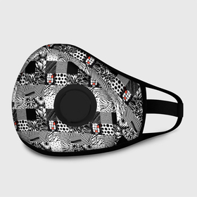 Маска из неопрена с принтом Share Your Blurryface   паттерн в городе Новоалтайск, неопрен 100% | Форма огибающая нос. Резинки для ушей с дополнительной резинкой на затылке. Клапан для выдоха для активного дыхания при занятиях спортом. Эластичный материал маски и окантовки для лучшего растяжения и прилегания маски.  | abstraction | pattern | texture | twenty one pilots | абстракция | квадраты | современный | узор