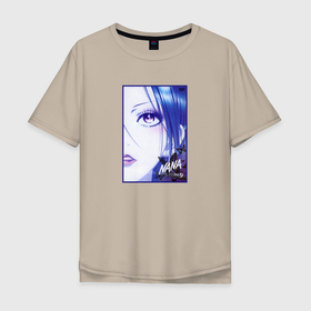 Мужская футболка хлопок Oversize с принтом Нана Оскаки номер 9 в Тюмени, 100% хлопок | свободный крой, круглый ворот, “спинка” длиннее передней части | anime | nana | nana osaki | аниме | анимэ | нана | нана осаки