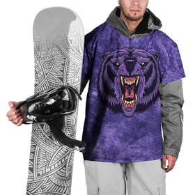 Накидка на куртку 3D с принтом Мистический медведь в Новосибирске, 100% полиэстер |  | Тематика изображения на принте: голова | гризли | жестокий | злобный | злой | косолапый | лес | лютый | медведище | медведь | мистика | мистический | сердитый | фиолетовый | хищник | хозяин | яростный