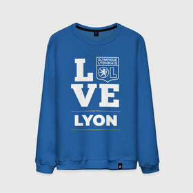 Мужской свитшот хлопок с принтом Lyon Love Classic в Курске, 100% хлопок |  | club | football | logo | love | lyon | lyonnais | olympique | клуб | лион | лого | мяч | символ | спорт | футбол | футболист | футболисты | футбольный