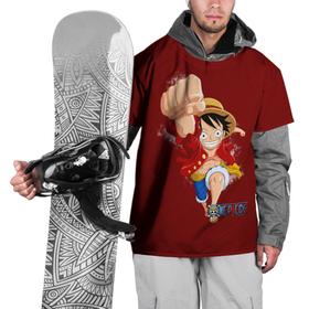Накидка на куртку 3D с принтом Луффи в полете в Петрозаводске, 100% полиэстер |  | one piece | аниме | большой куш | ван пис | луффи | манки д. луффи | резиновый человек | соломенная шляпа