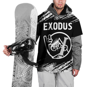 Накидка на куртку 3D с принтом Exodus   КОТ   Краски в Екатеринбурге, 100% полиэстер |  | band | exodus | metal | rock | группа | кот | краска | рок | эксодус