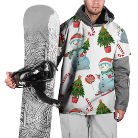 Накидка на куртку 3D с принтом НОВОГОДНИЕ ПЕРСОНАЖИ NEW YEARS CHARACTERS в Тюмени, 100% полиэстер |  | весело | гирлянды | елка | забавный | зима | милый | новый год | подарки | праздник | рождественская елка | рождество | снег | снеговик | снежинка
