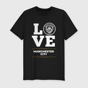 Мужская футболка хлопок Slim с принтом Manchester City Love Classic в Новосибирске, 92% хлопок, 8% лайкра | приталенный силуэт, круглый вырез ворота, длина до линии бедра, короткий рукав | Тематика изображения на принте: city | club | football | logo | love | manchester | manchester city | клуб | лого | манчестер | мяч | символ | сити | спорт | футбол | футболист | футболисты | футбольный