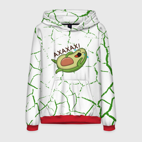 Мужская толстовка 3D с принтом авокадо   зелёные Трещины , 100% полиэстер | двухслойный капюшон со шнурком для регулировки, мягкие манжеты на рукавах и по низу толстовки, спереди карман-кенгуру с мягким внутренним слоем. | avocado | avocado couple | cartoon | ава | авокадо | забавно | пара авокадо | семейное веселье | смешные комиксы