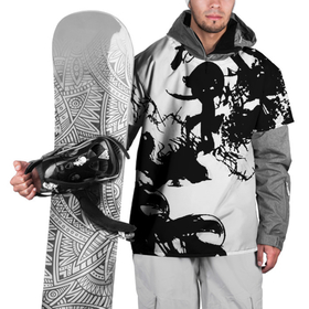 Накидка на куртку 3D с принтом Чернильные брызги , 100% полиэстер |  | Тематика изображения на принте: брызги | кляксы | мазки | прыски | пятна | разводы | следы | чернила | черно белое