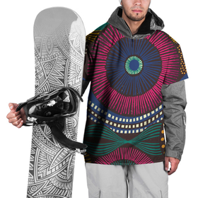 Накидка на куртку 3D с принтом Африка. Орнамент в Курске, 100% полиэстер |  | африка | африканский узор | круги | линия | орнамент | узор | этника