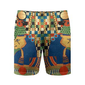 Мужские шорты спортивные с принтом Египетский орнамент ,  |  | древний египет | египет | египетский орнамент | культура | орнамент | страны | узор