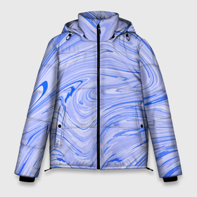Мужская зимняя куртка 3D с принтом Abstract lavender pattern в Белгороде, верх — 100% полиэстер; подкладка — 100% полиэстер; утеплитель — 100% полиэстер | длина ниже бедра, свободный силуэт Оверсайз. Есть воротник-стойка, отстегивающийся капюшон и ветрозащитная планка. 

Боковые карманы с листочкой на кнопках и внутренний карман на молнии. | Тематика изображения на принте: абстрактно | абстрактный паттерн | абстракция | волны | паттерн | рябь | текстура