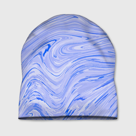 Шапка 3D с принтом Abstract lavender pattern в Белгороде, 100% полиэстер | универсальный размер, печать по всей поверхности изделия | абстрактно | абстрактный паттерн | абстракция | волны | паттерн | рябь | текстура
