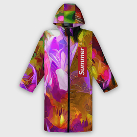 Дождевик унисекс 3D с принтом Красочный цветочный узор  Лето  Colorful Floral Pattern  Summer в Рязани,  |  | Тематика изображения на принте: color | flowers | pattern | summer | лето | узор | цвет | цветы