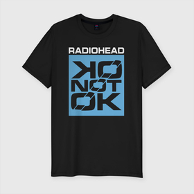 Мужская футболка хлопок Slim с принтом OK Computer OKNOTOK   Radiohead в Курске, 92% хлопок, 8% лайкра | приталенный силуэт, круглый вырез ворота, длина до линии бедра, короткий рукав | ok computer | ok computer oknotok | oknotok | radio head | radiohead | thom yorke | одержимый чем то | радио хед | радиохед | радиохэд | рок | рок группа | том йорк | томас эдвард йорк | фанат