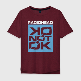 Мужская футболка хлопок Oversize с принтом OK Computer OKNOTOK   Radiohead в Белгороде, 100% хлопок | свободный крой, круглый ворот, “спинка” длиннее передней части | ok computer | ok computer oknotok | oknotok | radio head | radiohead | thom yorke | одержимый чем то | радио хед | радиохед | радиохэд | рок | рок группа | том йорк | томас эдвард йорк | фанат
