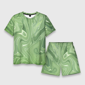 Мужской костюм с шортами 3D с принтом Зеленый жидкий камуфляж в Белгороде,  |  | green | вода | воин | зеленый | камуфляж | краска | маскировка | милитари | пятна | пятно | разведчик | разводы | солдат | текстура | униформа