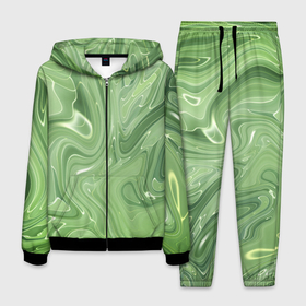 Мужской костюм 3D с принтом Зеленый жидкий камуфляж в Новосибирске, 100% полиэстер | Манжеты и пояс оформлены тканевой резинкой, двухслойный капюшон со шнурком для регулировки, карманы спереди | green | вода | воин | зеленый | камуфляж | краска | маскировка | милитари | пятна | пятно | разведчик | разводы | солдат | текстура | униформа