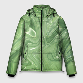 Мужская зимняя куртка 3D с принтом Зеленый жидкий камуфляж в Тюмени, верх — 100% полиэстер; подкладка — 100% полиэстер; утеплитель — 100% полиэстер | длина ниже бедра, свободный силуэт Оверсайз. Есть воротник-стойка, отстегивающийся капюшон и ветрозащитная планка. 

Боковые карманы с листочкой на кнопках и внутренний карман на молнии. | green | вода | воин | зеленый | камуфляж | краска | маскировка | милитари | пятна | пятно | разведчик | разводы | солдат | текстура | униформа