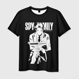 Мужская футболка 3D с принтом SPY X FAMILY   СЕМЬЯ ШПИОНА   ЛОЙД , 100% полиэфир | прямой крой, круглый вырез горловины, длина до линии бедер | anya | forger | loid | spy family | spy x family | yor | аниме | аня | йор | лойд | семья | форджер | шпиона