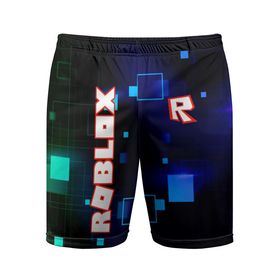 Мужские шорты спортивные с принтом ROBLOX неоновые кубики ,  |  | roblox | игра | компьютерная игра | логотип | неон | неоновый | онлайн | онлайн игра | роблакс | роблокс