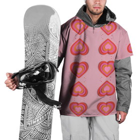 Накидка на куртку 3D с принтом Сердечки (перевернутые) в Кировске, 100% полиэстер |  | love | валентинка | любовь | милота | нежность | розовый | сердце