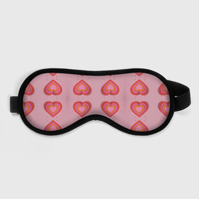 Маска для сна 3D с принтом Сердечки (перевернутые) в Екатеринбурге, внешний слой — 100% полиэфир, внутренний слой — 100% хлопок, между ними — поролон |  | love | валентинка | любовь | милота | нежность | розовый | сердце