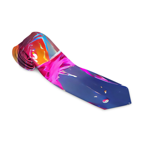 Галстук 3D с принтом Neon splashes в Екатеринбурге, 100% полиэстер | Длина 148 см; Плотность 150-180 г/м2 | abstraction | bright | colors | neon | positive | splashes | абстракция | брызги | краска | неон | позитивный | фееричный | яркий
