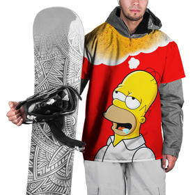 Накидка на куртку 3D с принтом Homer dream , 100% полиэстер |  | beer | dream | duff | homer | simpsons | wish | гомер | даф | дафф | желание | мечта | симпсоны