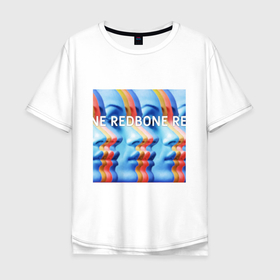 Мужская футболка хлопок Oversize с принтом REDBONEONE в Екатеринбурге, 100% хлопок | свободный крой, круглый ворот, “спинка” длиннее передней части | иллюстрация | красивый | принт | рисунок | стильный | яркий