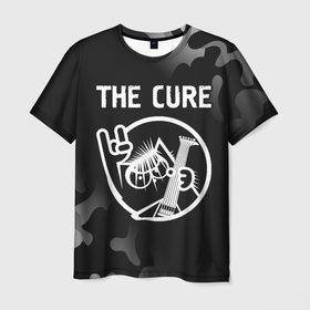 Мужская футболка 3D с принтом The Cure | КОТ | Камуфляж в Екатеринбурге, 100% полиэфир | прямой крой, круглый вырез горловины, длина до линии бедер | Тематика изображения на принте: band | cure | metal | rock | the | the cure | группа | камуфляж | кот | кьюр | милитари | рок